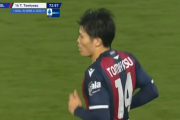 ◆速報◆ボローニャDF冨安健洋、アタランタ戦で今季初ゴール！スルーパスを受けて右足で浮かしてネットを揺らす
