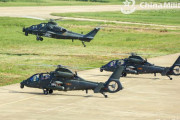 中国陸軍のヘリコプター部隊が飛行訓練を実施…WZ-10・Z-19攻撃ヘリなどが参加！