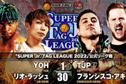 YOH リオ・ラッシュ vs TJP フランシスコ・アキラ 『SUPER Jr. TAG LEAGUE 2022』