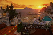 【FF14】ミストM29から見る夕日が美しすぎる…。壁際で周りの目線が気にならないミストヴィレッジでおススメの土地
