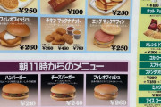 30年くらい昔のマクドのメニュー見つかったんやがwwwww wwwww
