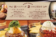 【必見】ハンバーグが美味しいチェーン店ランキング、遂にコレで確定するｗｗｗｗｗｗｗｗｗｗｗｗ