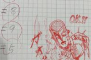 【朗報画像】弟の宿題丸つけ、1発OKだったらスタンド描いてあげるという謎ルールがある
