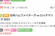 【悲報】エスコンフィールドのチケット1000円で叩き売りされてしまう