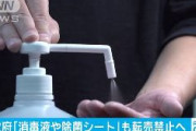 【速報】消毒液と除菌シートも転売禁止　1年以下の懲役か100万円以下の罰金