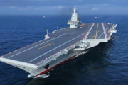 試験航海中の空母『福建』、写真・映像公開ー中国