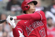 大谷翔平　打率.269 15本(2位) 38打点 OPS.883