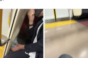 【動画】正義マンさん、電車内で通話してる若者に激怒、非常停止ボタンを押してしまう
