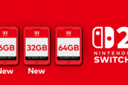 Switch 2に16GBと32GBゲームカード投入へ。ただしNAND高騰でゲームキーカード主流は継続