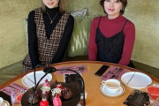 平井美葉さんと小林萌花さんがアフターヌーンティー
