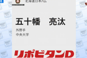 【速報】日ハム、ドラフト2位で中大・五十幡亮汰を指名