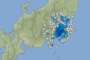 東京と神奈川で最大震度3の地震発生 M4.3 震源地は千葉県北西部 深さ約70km