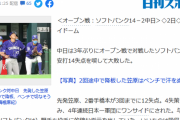 日刊スポーツ「ボコられた中日、ソフトバンクに14失点コテンパン」