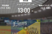 【試合実況】西武スタメン 先発:平井（2021.4.18）