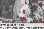【新潟】車内で暖を取っていた女性、死亡