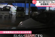 【 修理費133万円】埼玉県のミリオン1100朝霞店の駐車場で当て逃げ事件が発生　被害者『人として許せない?』