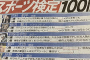 スポーツ報知 スポーツ検定100問に羽生くん問題！  …「簡単すぎと思いきや」「他の選手難しすぎんか」…