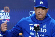 【ドジャース】ロバーツ監督、左肩亜脱臼の大谷翔平は心配なし「102マイルの打球を見た時は喜んだよ」