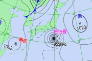 【超注意！！】関東に接近中の台風15号、マジでヤバい！　気象予報士「955hPaは強すぎる。しかも勢力が衰えない。」