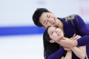 りくりゅう「楽しめた」　新プログラムでSP首位　スケートカナダ