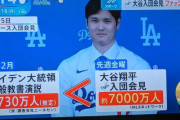 大谷翔平さんの入団会見視聴者数、遂に1億人を突破！？