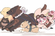 【FGO】犬たちとハベにゃんイラスト！！　振り回されてるハベにゃん可愛いですねw