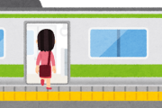 【画像】女さん、うっかりドスケベな格好で電車に乗ってしまうｗｗｗ