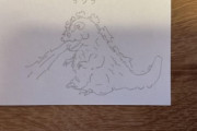 【朗報】父ちゃん（40後半）がゴジラ書いたんだが（※画像あり）