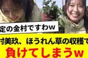 金村美玖、ほうれん草の収穫でも負けてしまうｗ【青空レストラン・日向坂46・日向坂で会いましょう・日向坂になりましょう】