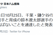 【悲報】日本ハム、今井と鈴木遼太郎に戦力外通告