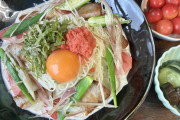 明太子クリーム素麺出来たんご