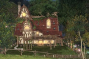 【FF14】7.0で実装されたハウジング外装が神すぎると話題に！屋上にはテラス、横に物置や裏に入口、ブランコまであるデザイン