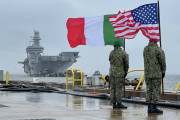 イタリア海軍、F-35B運用資格を取得するため空母カヴールが米国に到着
