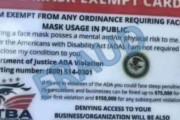 海外「アメリカでマスク免除カード詐欺が起きているようだ」