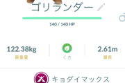 【ポケモンGO】キョダイゴリランダー、最低討伐人数は