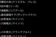【悲報】 日本の5大リーガー、これだけしかいない…ｗｗｗｗｗｗ