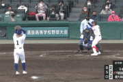 【gif】健大高崎の頭部死球、恐ろしい