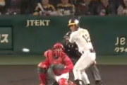 まさかの2本目!!坂本誠志郎　ライトへの勝ち越しタイムリーヒット!!!