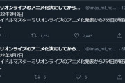 【速報】ミリオンライブのアニメ、発表から765日(765プロ)経過