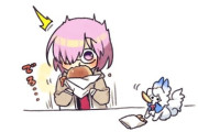 【FGO】モスを食べるマシュ！！　ソースこぼれるのわかるわ～