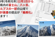 【山梨】厳冬期登山の際、条例により計画書の提出が一部の山域で義務化！