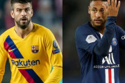 【海外サッカー】バルサDFピケ、ネイマールの古巣復帰を切望　「給与変更の申し出」報道