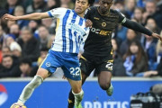 三笘薫、先発復帰も…ブライトンはウルブスに終盤2失点許し2-2ドロー