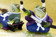 「殿様」と「トノサマガエル」が合体！ガチャフィギュア「殿様がえる」になって登場！