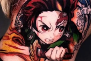 【画像】韓国、『鬼滅のタトゥー』を入れる人が続出するｗｗｗｗ