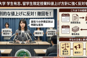 【始まった！！】「留学生限定の値上げは差別」留学生の授業料値上げ方針で表明