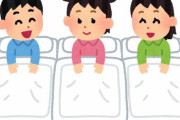 【呆然】小学生の頃に従兄弟の家に泊まりに行った時、みんなで雑魚寝することになり、寝る前に皆でごろごろ転がって遊んでて笑いながら寝返りをうったら、次の瞬間に朝に…