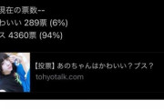 【悲報】あのちゃん、「私可愛い？ブス？」とアンケを取り94%がブスと回答