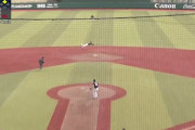 ショート松石ダイビングキャッチ！上手すぎる…打撃がもっとよくなれば支配下登録待ったなしか
