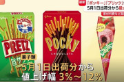 【悲報】ポッキーやプリッツなどグリコ製品が5月1日から値上げへ……